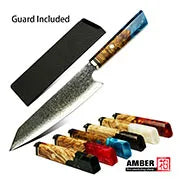 Professional Kitchen Vegetable and Fruit Cutting Knife Set Chef Knife Japanese Santoku Meat Cleaver Knife with Pakkawood Handle