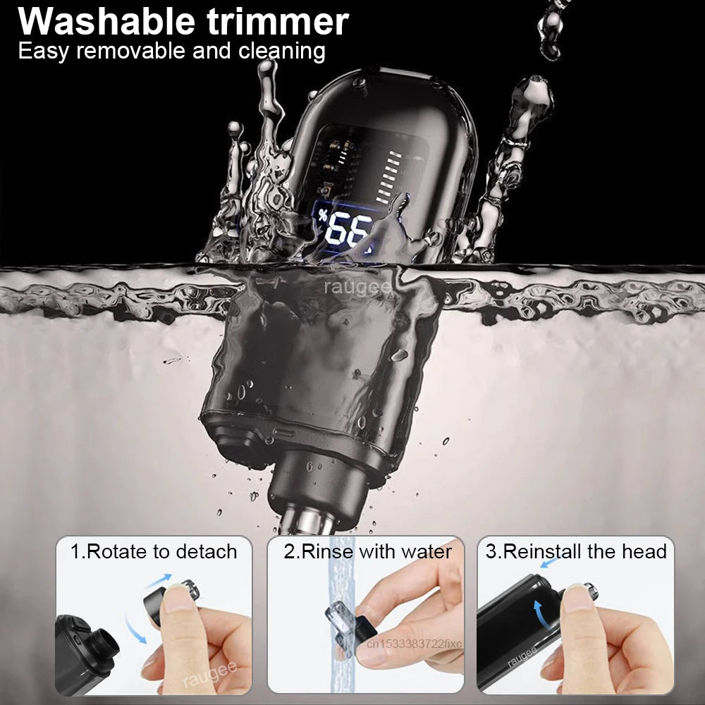 Nose Hair Trimmer Clipper for Men USB Rechargeable Professional Painless Portable Electric Eyebrow Ear Nose Hair Clipper Machine