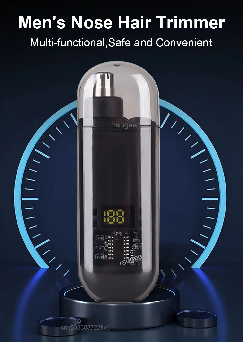 Nose Hair Trimmer Clipper for Men USB Rechargeable Professional Painless Portable Electric Eyebrow Ear Nose Hair Clipper Machine