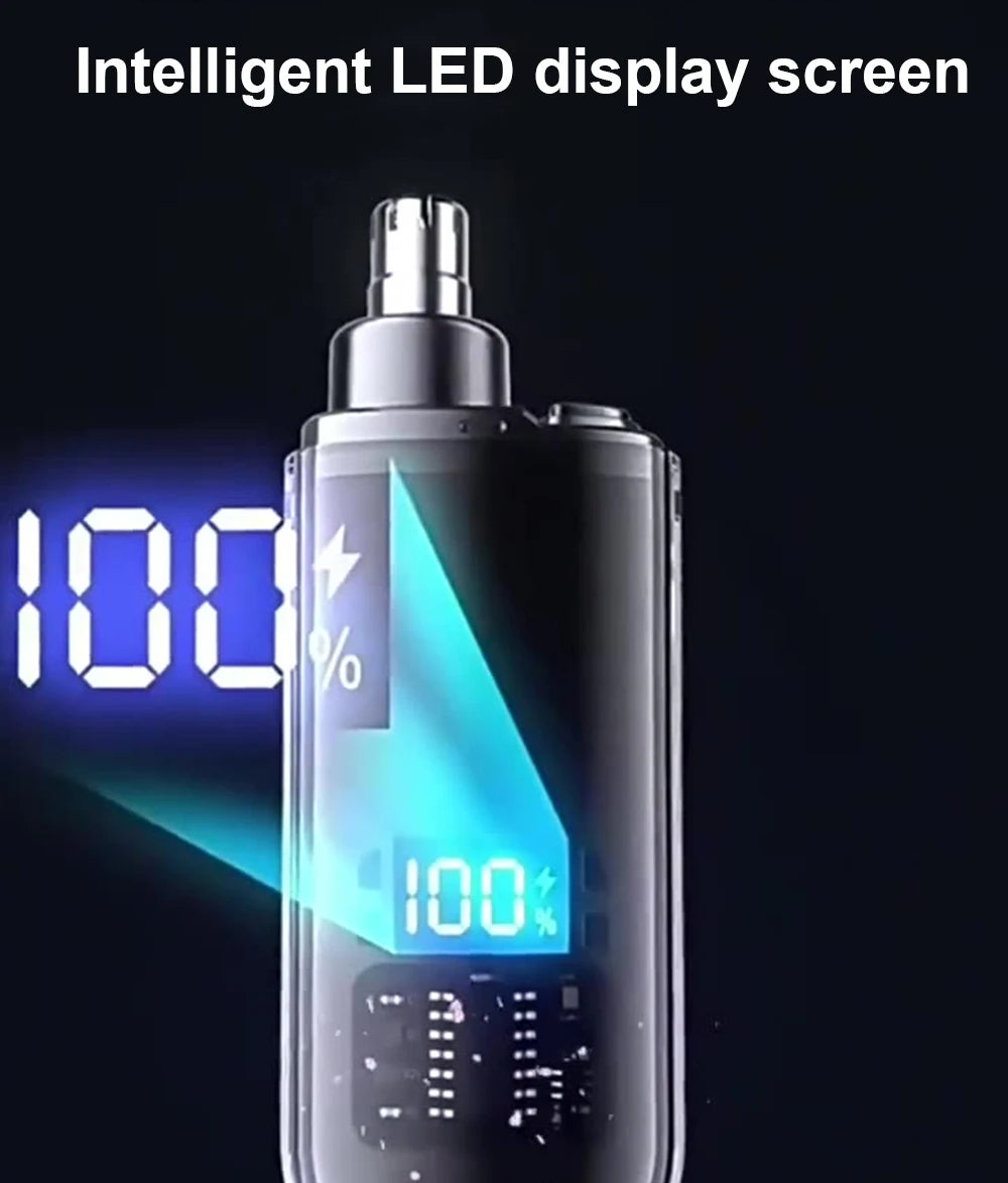 Nose Hair Trimmer Clipper for Men USB Rechargeable Professional Painless Portable Electric Eyebrow Ear Nose Hair Clipper Machine