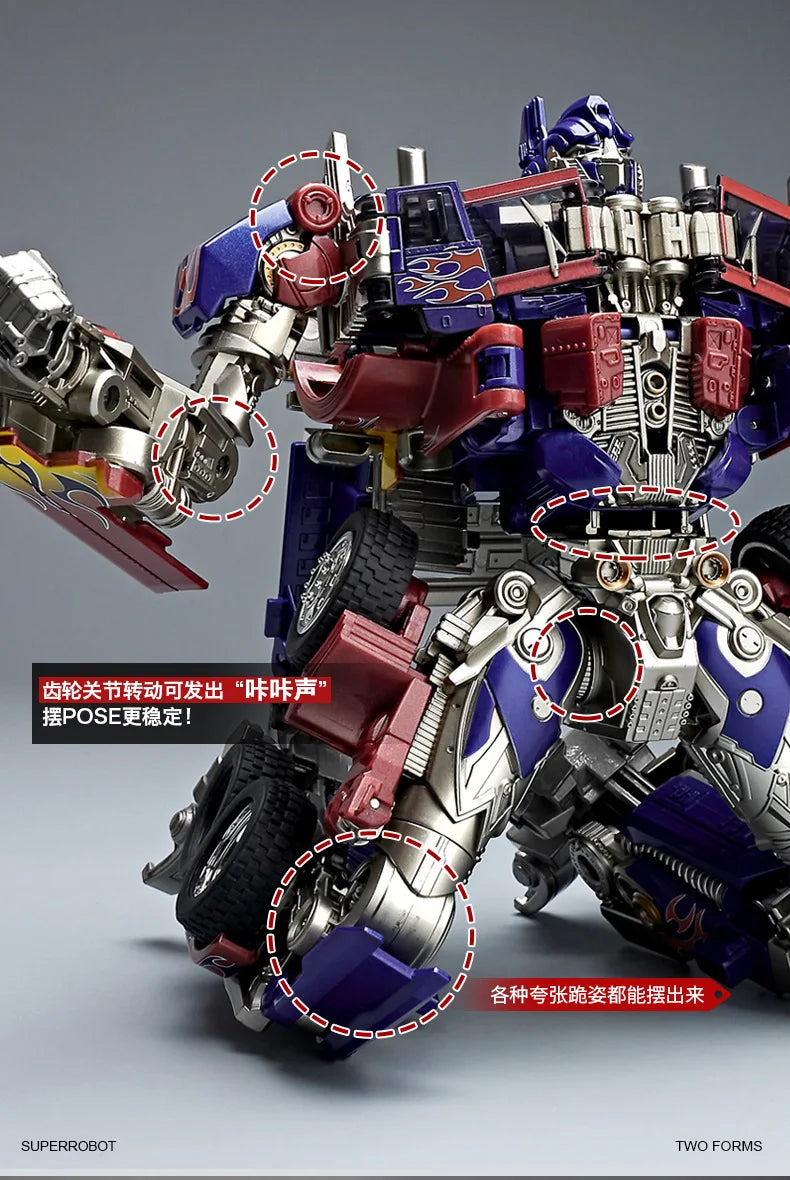 30CM Transformation Robot Toys Commander Optimus Alloy Robot Jetfire Autobots Figuras Model Kids Gift