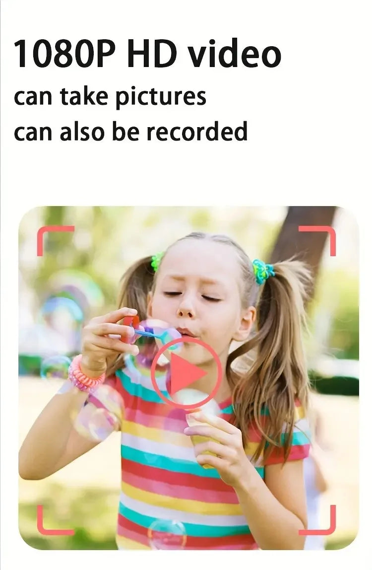 1pc Instant Print Camera with Video Recording, 2.8" HD Digital Camera, Portable Instant Camera with Printing Paper, Selfie Camer