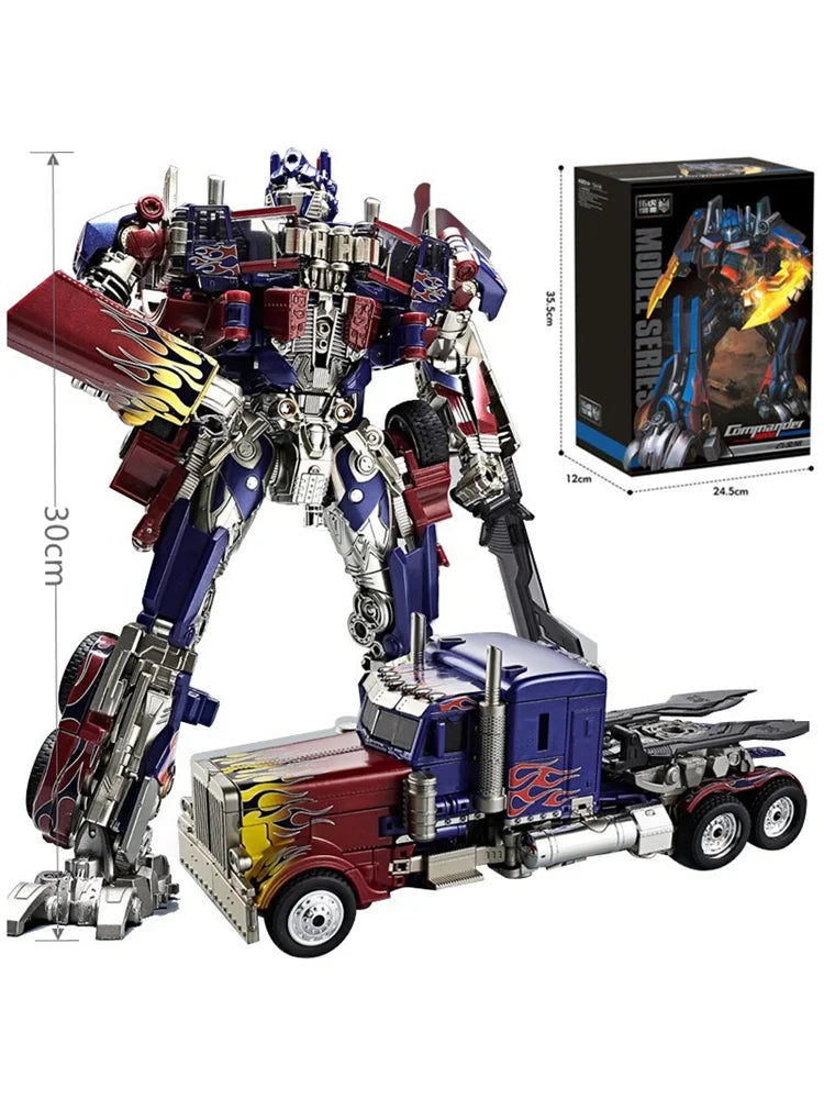 30CM Transformation Robot Toys Commander Optimus Alloy Robot Jetfire Autobots Figuras Model Kids Gift