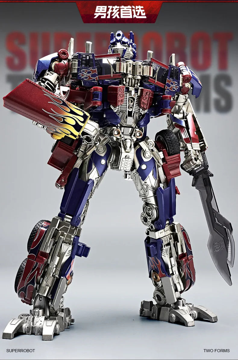 30CM Transformation Robot Toys Commander Optimus Alloy Robot Jetfire Autobots Figuras Model Kids Gift