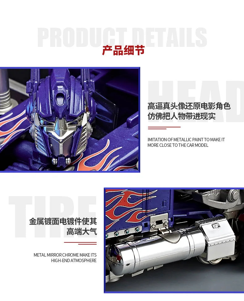 30CM Transformation Robot Toys Commander Optimus Alloy Robot Jetfire Autobots Figuras Model Kids Gift