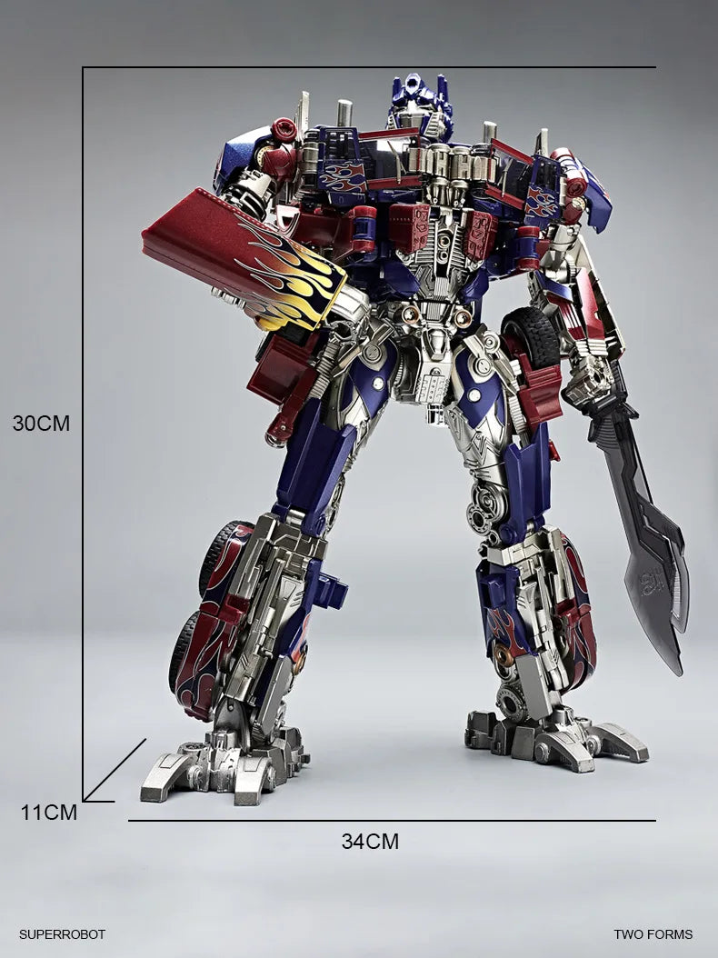 30CM Transformation Robot Toys Commander Optimus Alloy Robot Jetfire Autobots Figuras Model Kids Gift