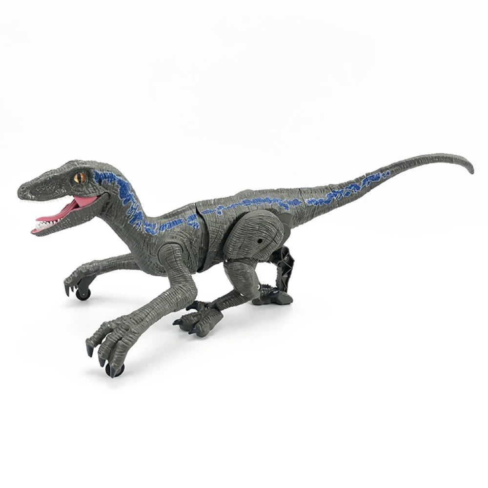RC Dinosaur Raptor Robot electronic Intelligent 2.4G Remote Control Animals Music Light Toy Electric Toys For Children boys gift