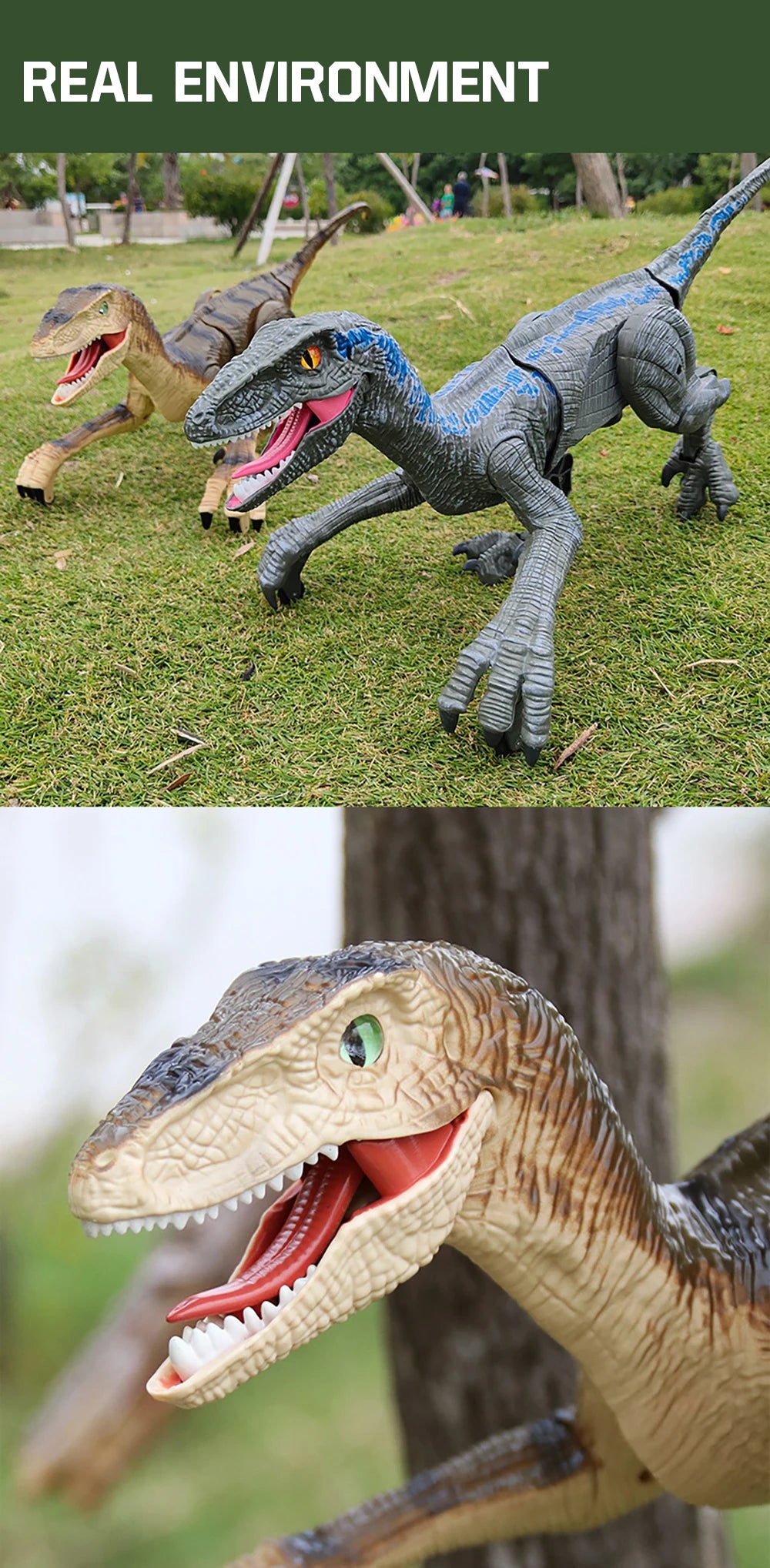 RC Dinosaur Raptor Robot electronic Intelligent 2.4G Remote Control Animals Music Light Toy Electric Toys For Children boys gift