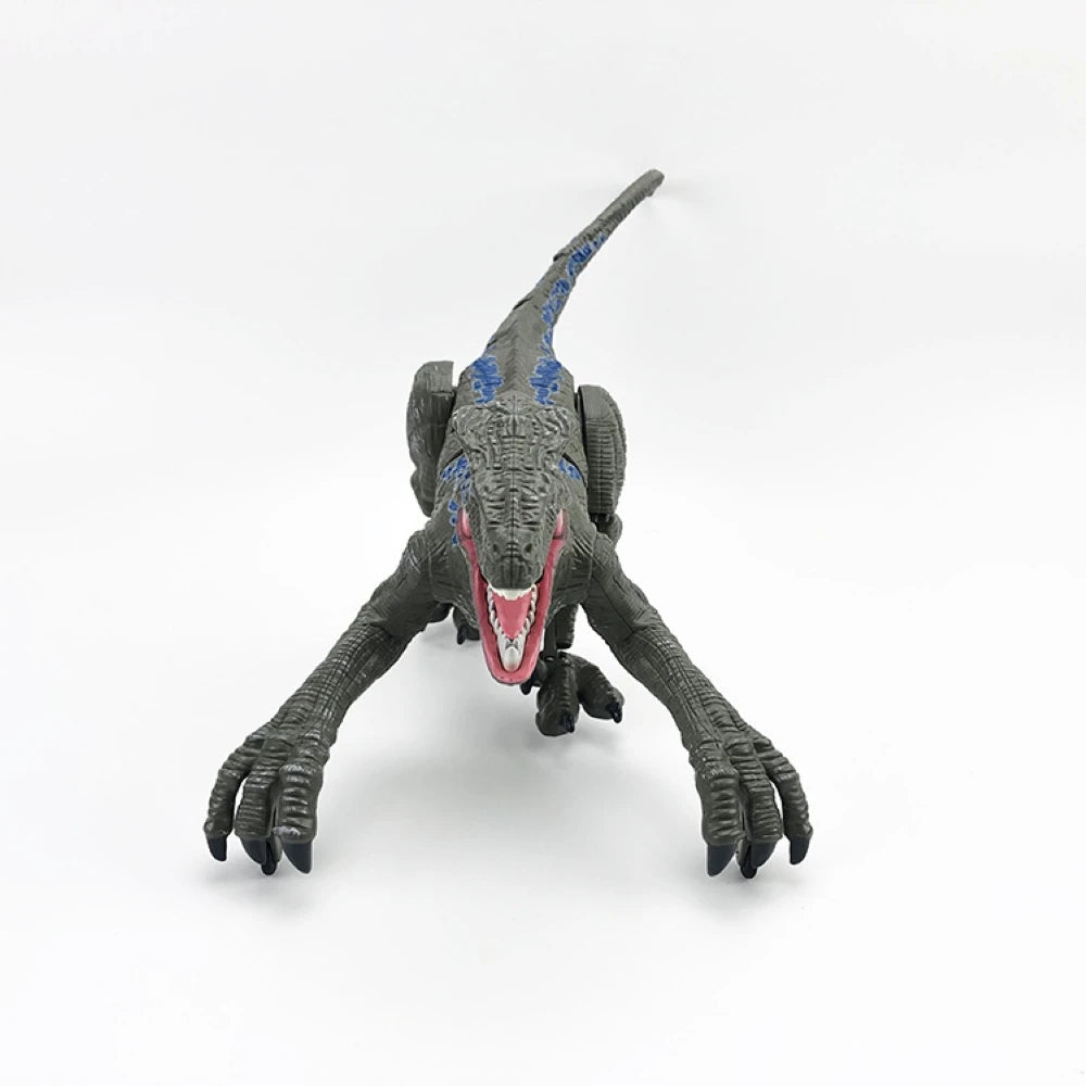 RC Dinosaur Raptor Robot electronic Intelligent 2.4G Remote Control Animals Music Light Toy Electric Toys For Children boys gift