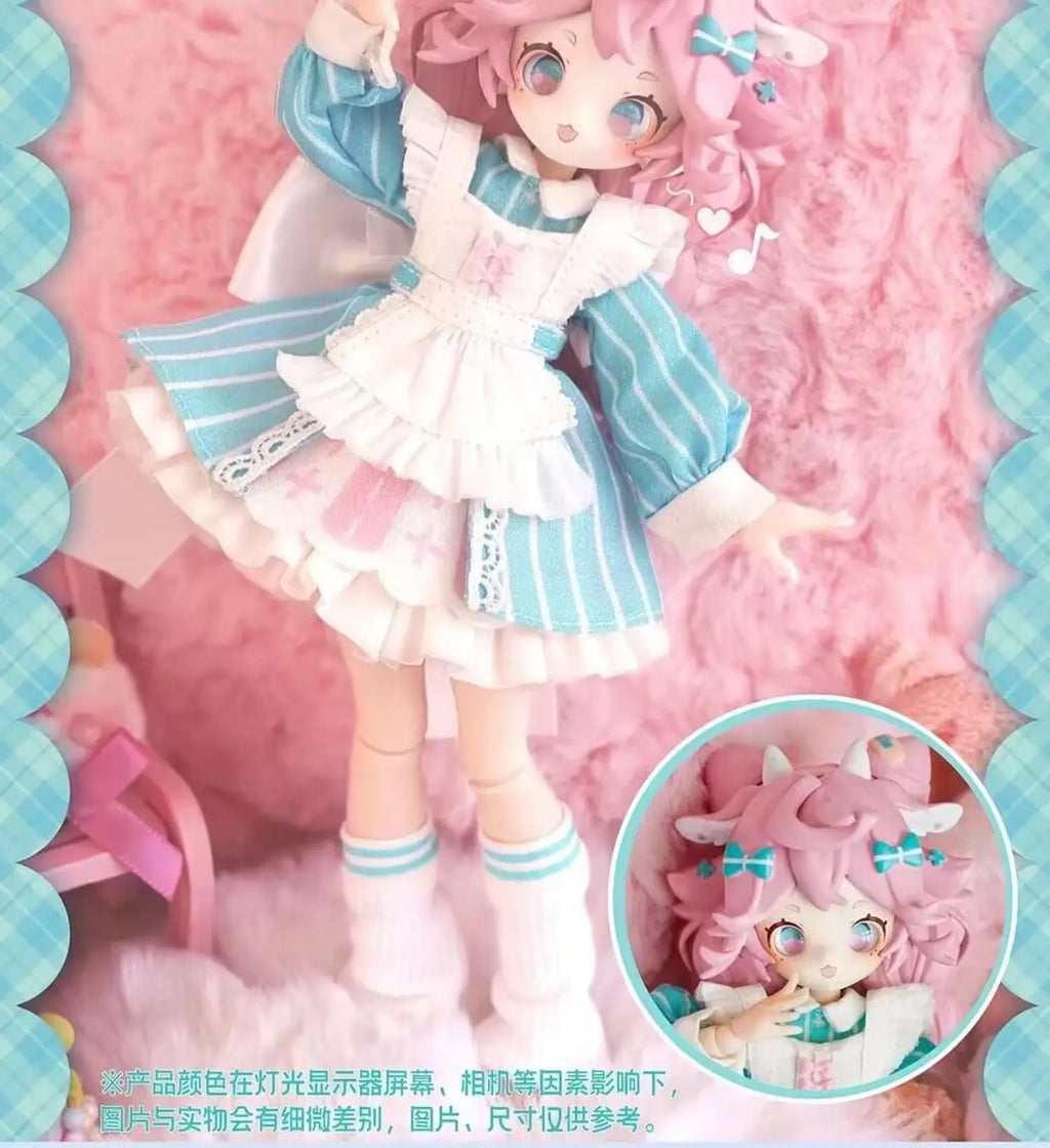 1/8 Mjd Blind Box Onemore Movable Eight-Point Doll Toy Dessert Party Figurine Desktop Ornament Exquisite Collectible Gift