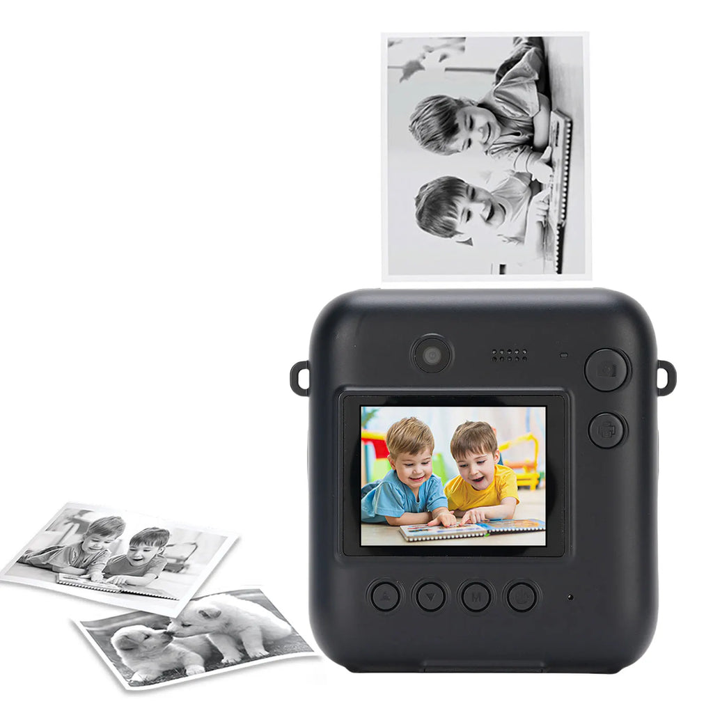 Kids Instant Print Camera 48MP Dual Lens Student Digital Cameras for Selfie Photography 1080P Kids Instant Print Camera