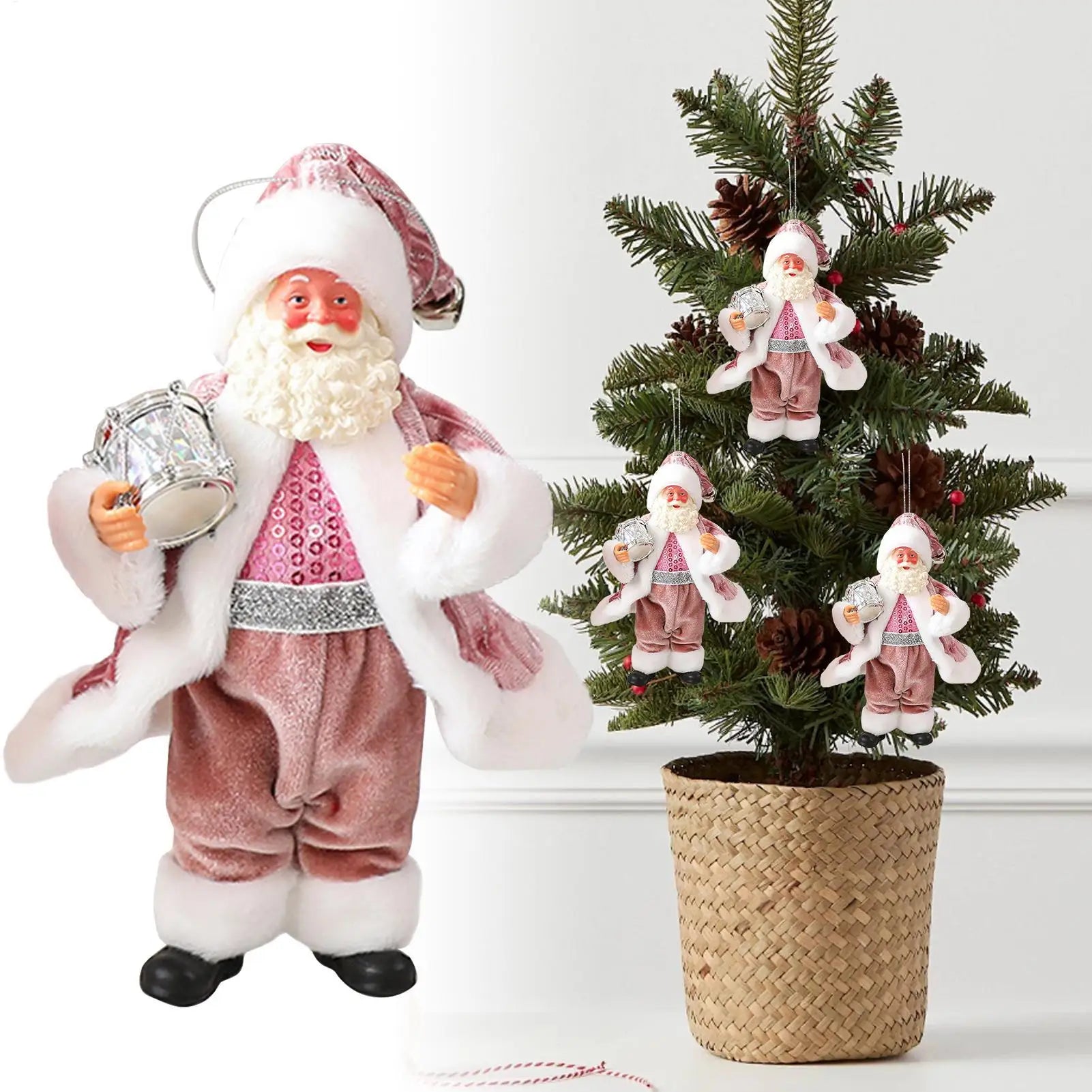 Santa Claus Ornaments Cloth Santa Tree Ornaments Holiday Decor Christmas Decorations Toys Christmas tree Santa Claus ornaments