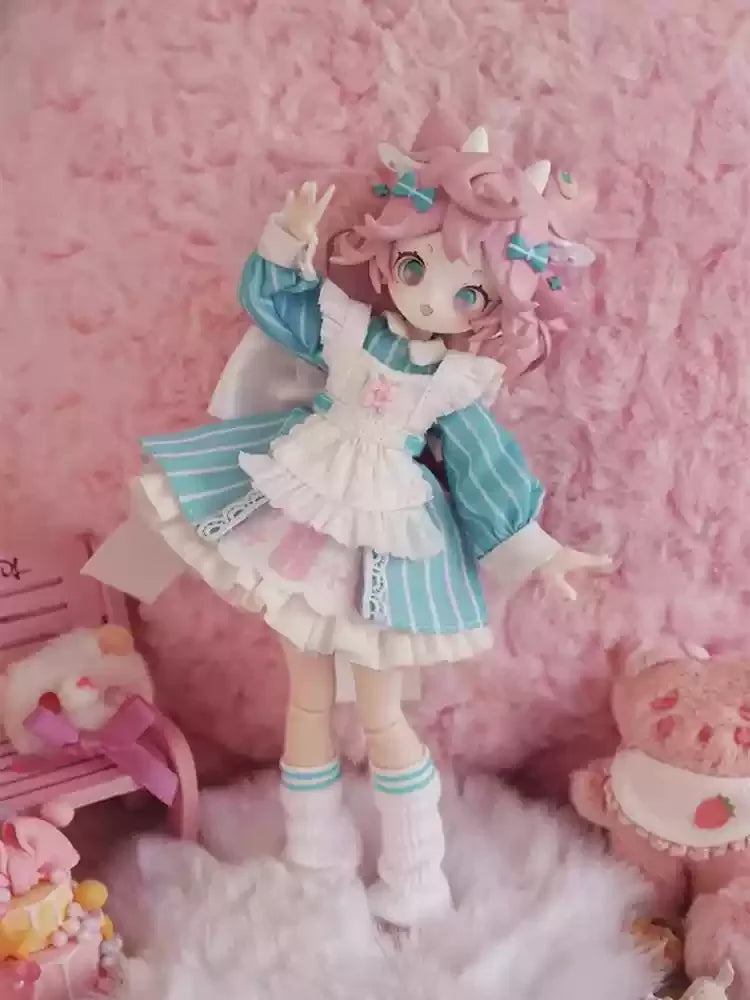 1/8 Mjd Blind Box Onemore Movable Eight-Point Doll Toy Dessert Party Figurine Desktop Ornament Exquisite Collectible Gift