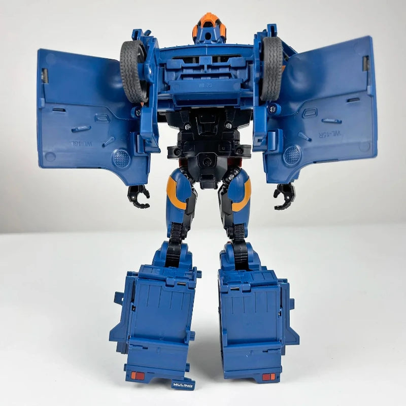 In Stock Transformed Toys Lijiang Wuling Automobile Robot Alloy Entrepreneurship Artifact Micro-Card Truck Model