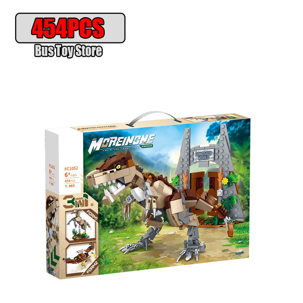 939pcs T-Rex Dinosaur Building Blocks Sets Craft Toys Triceratops Tyrannosaurus Rex Dinosaur Toys for Kids Boys Christmas Gifts