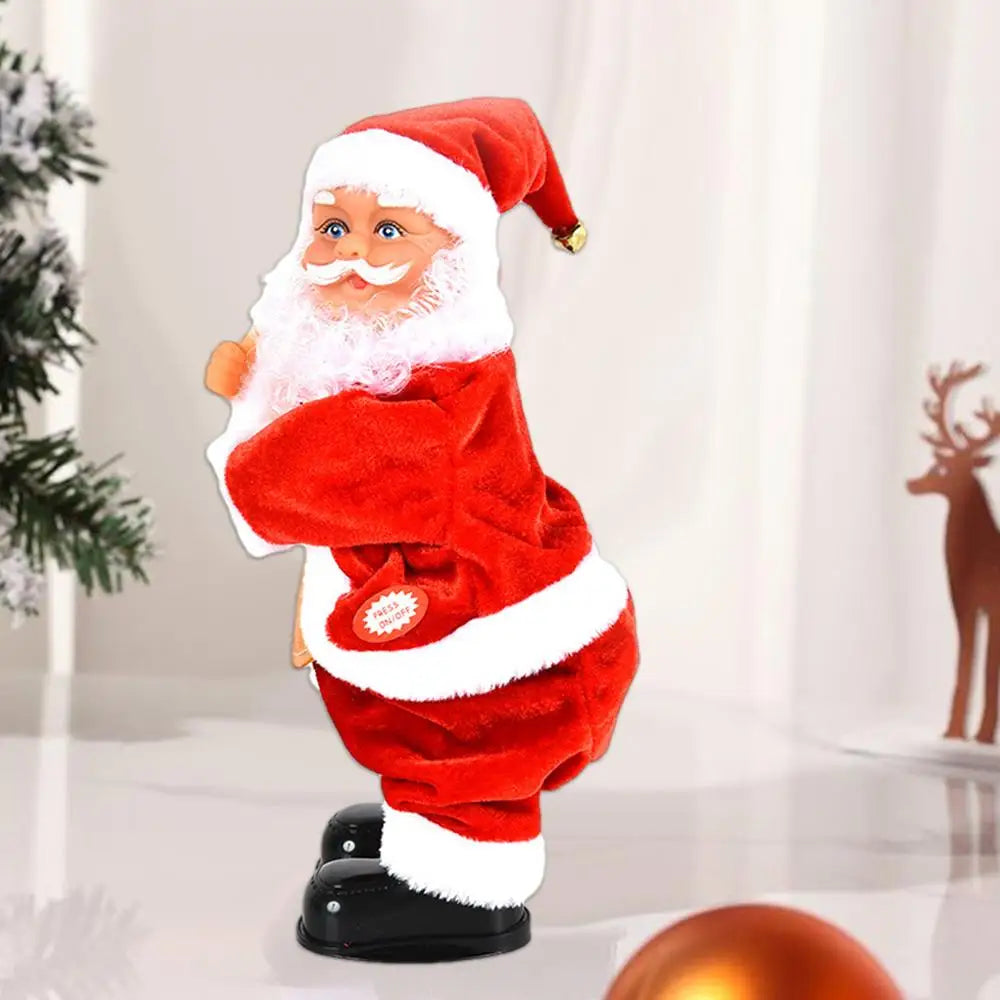 Santa Claus Doll Twerking Santa Soft Santa Claus Figurines Animated Dolls Dancing Santa Claus Interactive Kids For Christmas