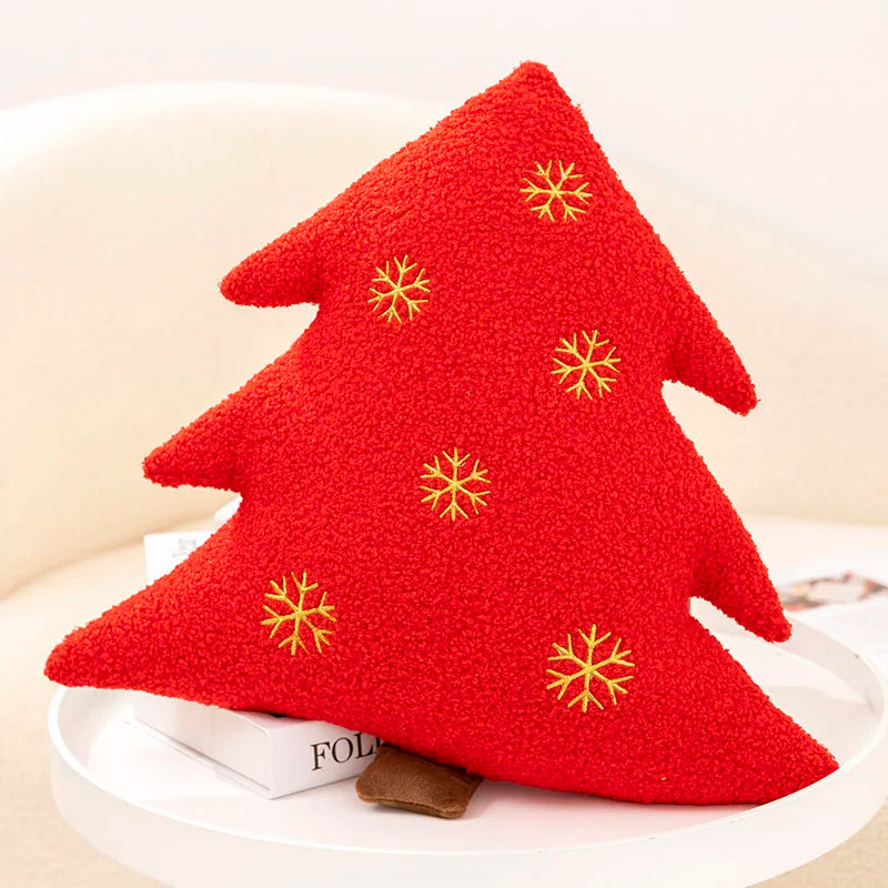 Christmas Throw Pillow  Gingerbread Man Plush Christmas Tree Stuffed Soft Cute Xmas Pillows for Party Cushion Decoration Gift
