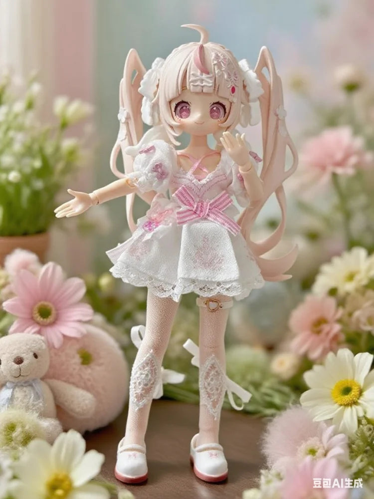 1/8 Mjd Blind Box Onemore Movable Eight-Point Doll Toy Dessert Party Figurine Desktop Ornament Exquisite Collectible Gift