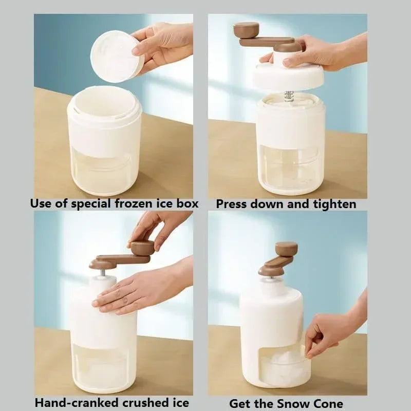 Diy Household Hand-Operated Shaved Ice Milk Shake Making Smoothie Machine Kitchen Hand Ice Breaker Mein Mein Ice Shaved Ice
