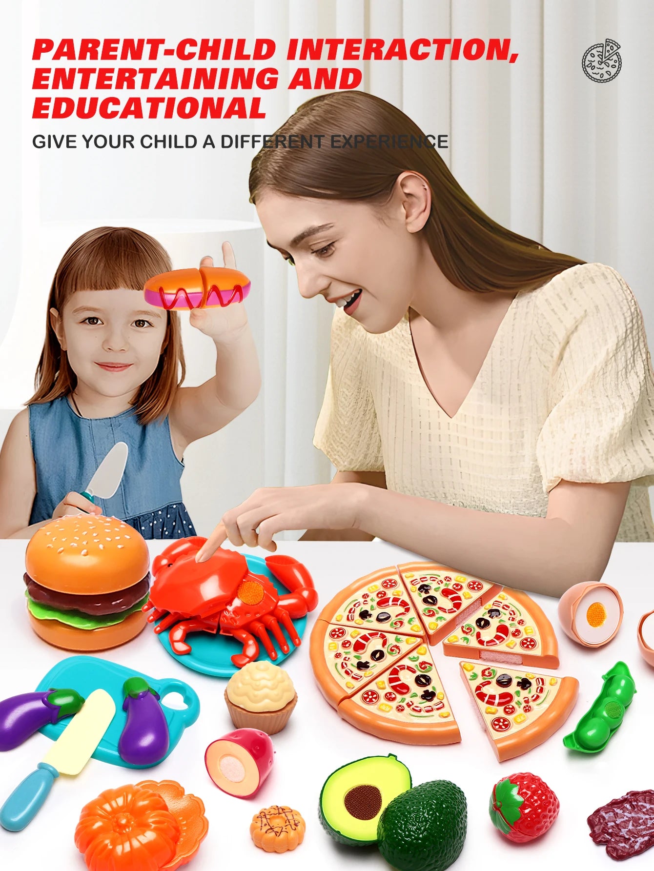 Kitchen Cute Fun Play Home Toys Simulation Fruit Kitchenware Vegetable Pizza