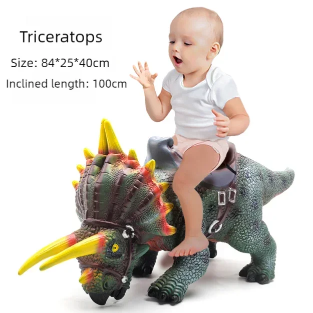 Super Jurass T-Rex Large Dinosaur Model Toys Big Mount Brachiosaurus Park 100cm Soft Puppets Dinosaur Worlds Toy for Kids Boys