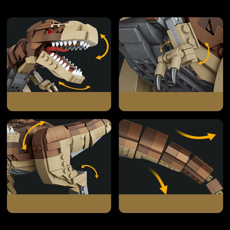 939pcs T-Rex Dinosaur Building Blocks Sets Craft Toys Triceratops Tyrannosaurus Rex Dinosaur Toys for Kids Boys Christmas Gifts