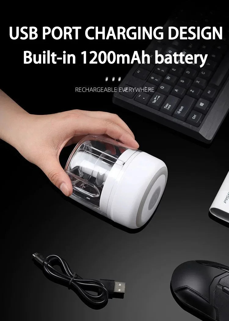 Baby food processor, garlic puree machine, USB charging electric garlic grinder, mini garlic puree machine, household use