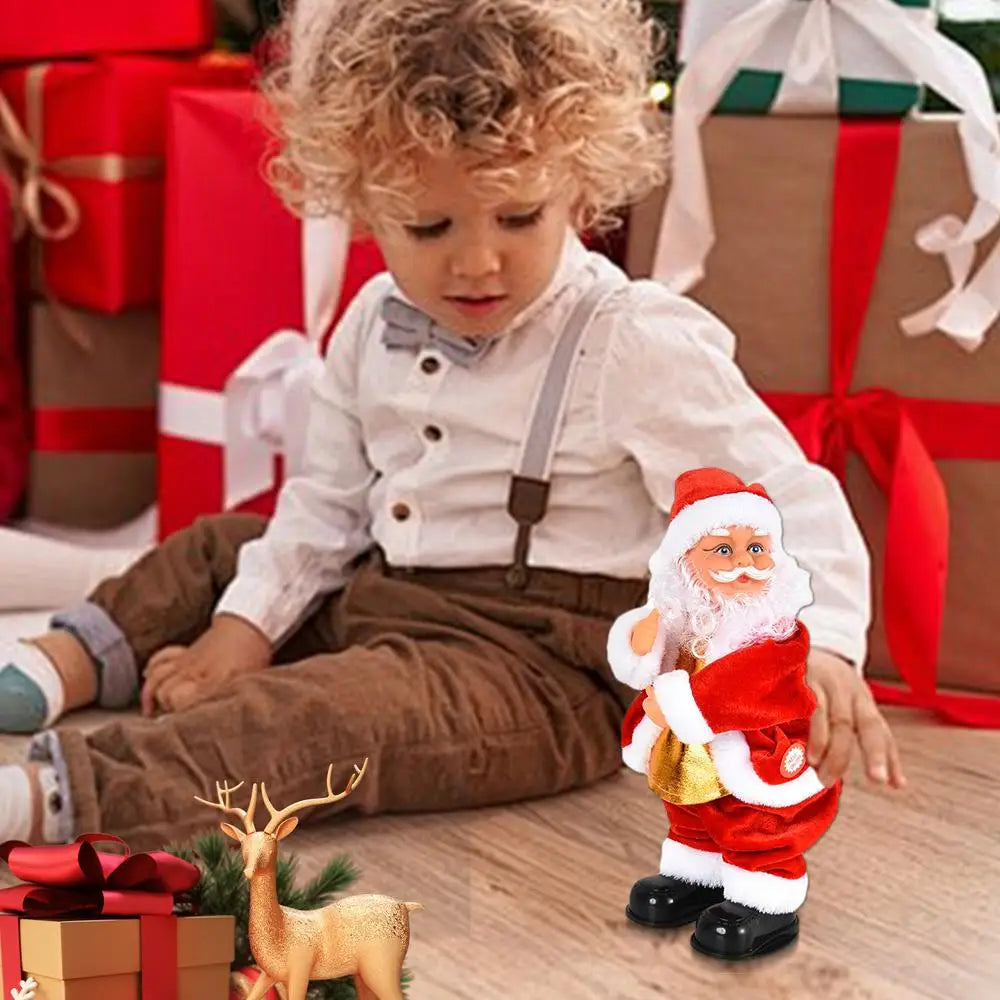 Santa Claus Doll Twerking Santa Soft Santa Claus Figurines Animated Dolls Dancing Santa Claus Interactive Kids For Christmas