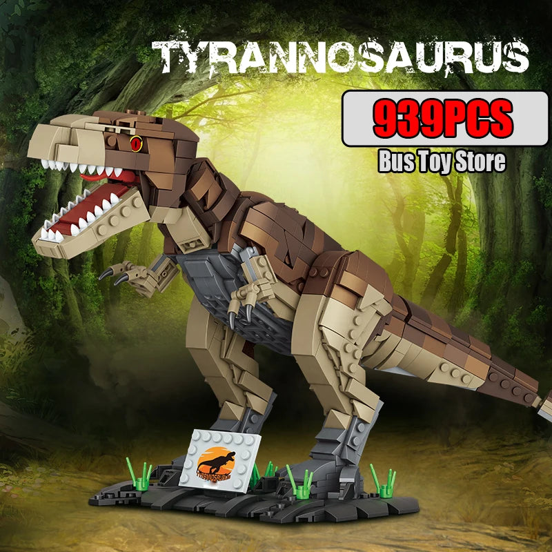 939pcs T-Rex Dinosaur Building Blocks Sets Craft Toys Triceratops Tyrannosaurus Rex Dinosaur Toys for Kids Boys Christmas Gifts