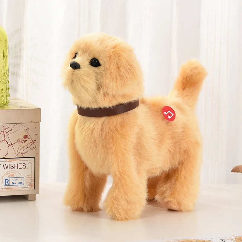 New Simulation Robot Dog Electronic Pet Sound Control Walking Nodding Music Touch Control Robot Animal Pet Children Toy Gifts