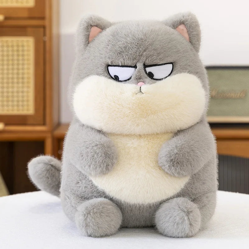 1PC 23cm/9.05in New drag and drop expression cat plush toy doll kitten doll child companion rag doll