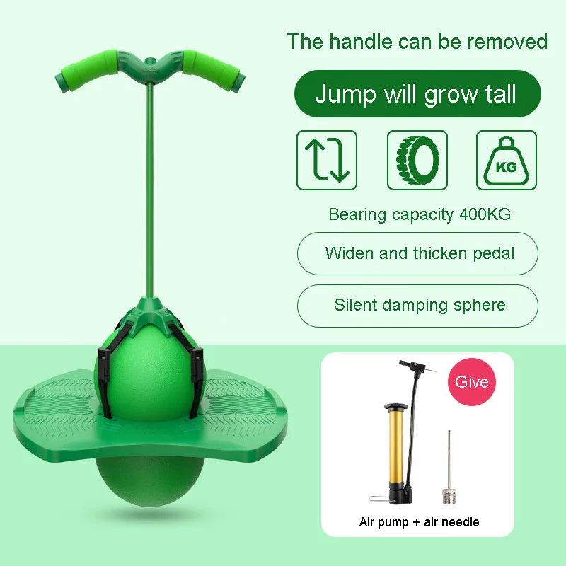 Outdoor Toys Bouncing Ball With Handle Pump Balance Platform Bouncy Jump Pogo Ball For Kids Playground Sports Competition Toy