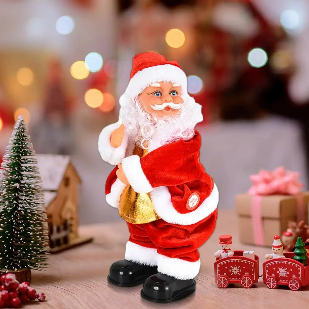 Santa Claus Doll Twerking Santa Soft Santa Claus Figurines Animated Dolls Dancing Santa Claus Interactive Kids For Christmas