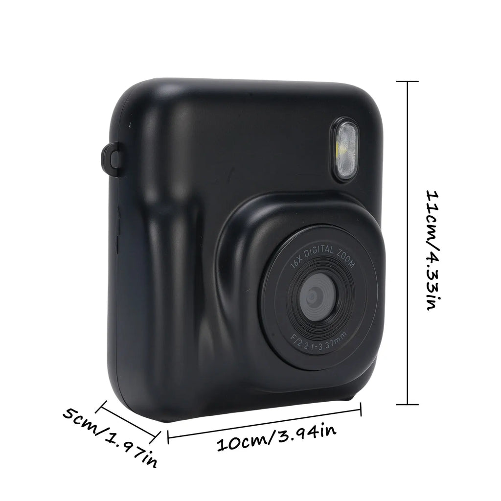 Kids Instant Print Camera 48MP Dual Lens Student Digital Cameras for Selfie Photography 1080P Kids Instant Print Camera