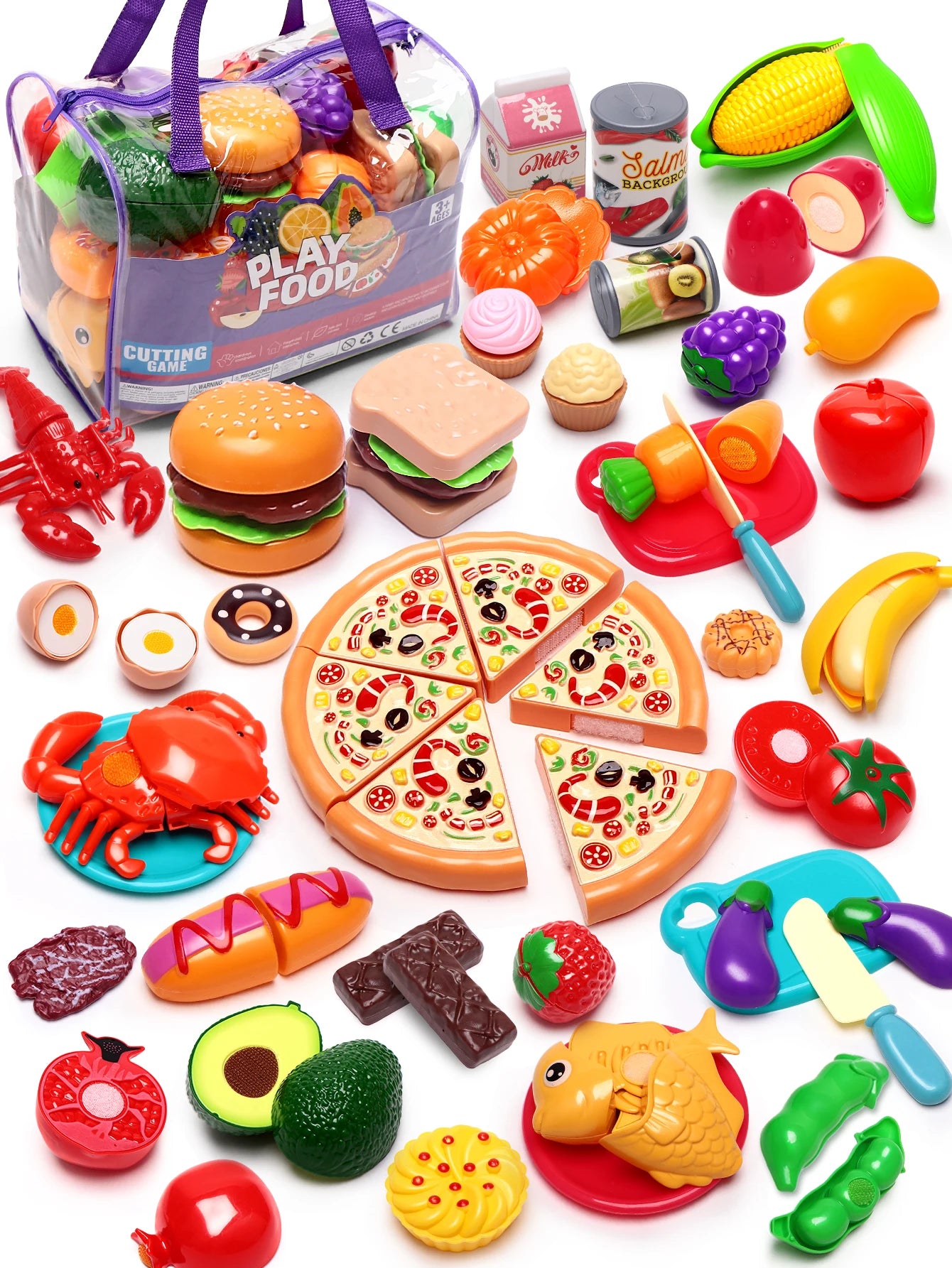 Kitchen Cute Fun Play Home Toys Simulation Fruit Kitchenware Vegetable Pizza