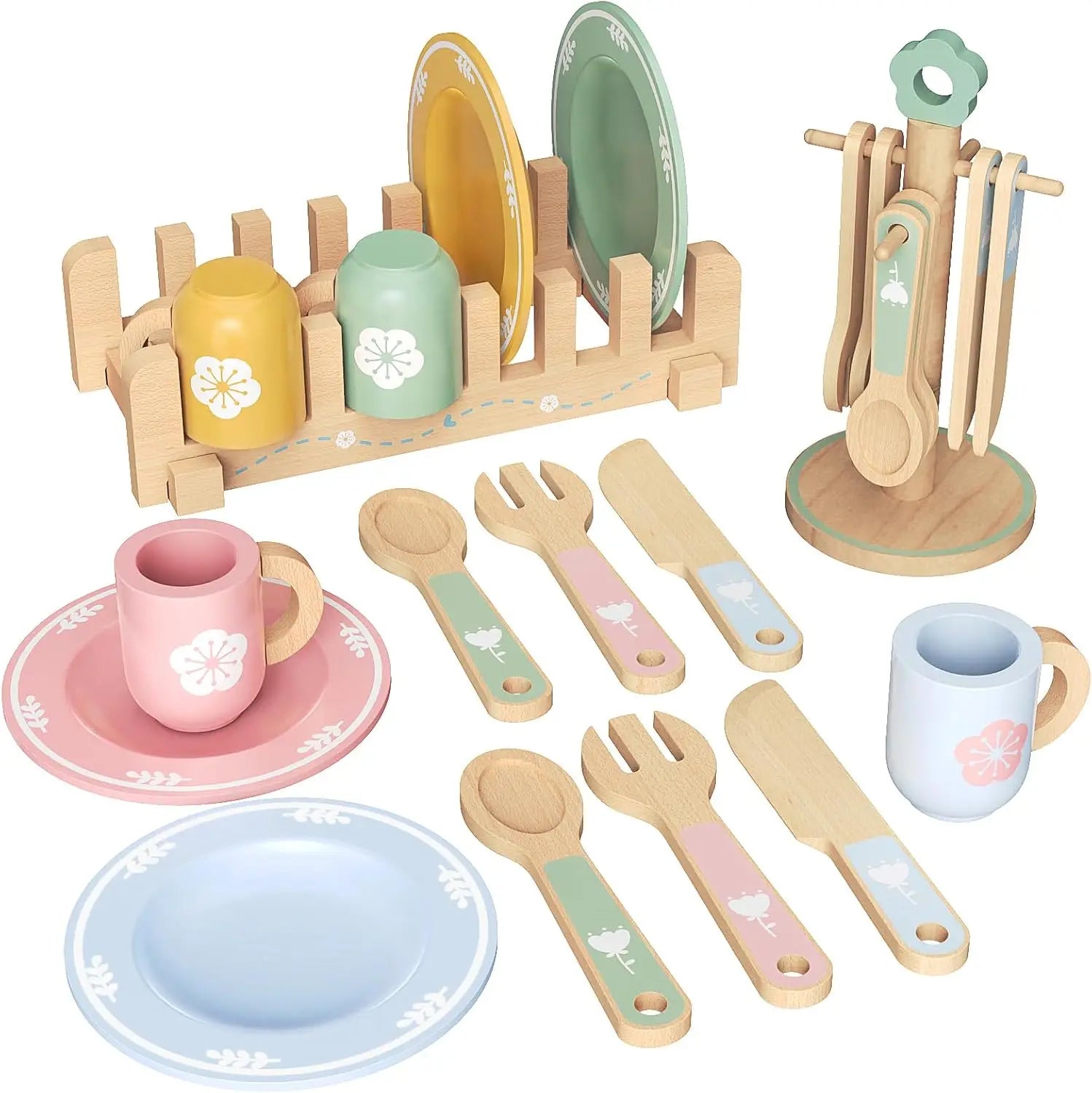 Simulation Wooden Kitchen Toys Mini Chef Kitchenette Play Role Game Early Educational Toys for Pretend Cooking For Kids Age 3+