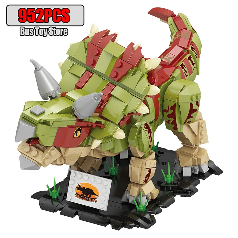 939pcs T-Rex Dinosaur Building Blocks Sets Craft Toys Triceratops Tyrannosaurus Rex Dinosaur Toys for Kids Boys Christmas Gifts