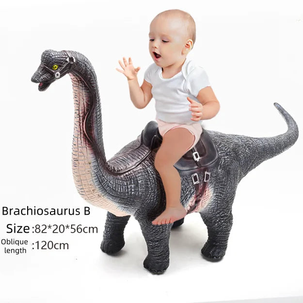 Super Jurass T-Rex Large Dinosaur Model Toys Big Mount Brachiosaurus Park 100cm Soft Puppets Dinosaur Worlds Toy for Kids Boys