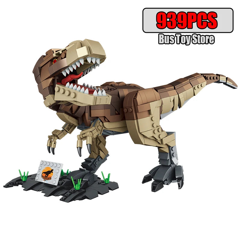 939pcs T-Rex Dinosaur Building Blocks Sets Craft Toys Triceratops Tyrannosaurus Rex Dinosaur Toys for Kids Boys Christmas Gifts