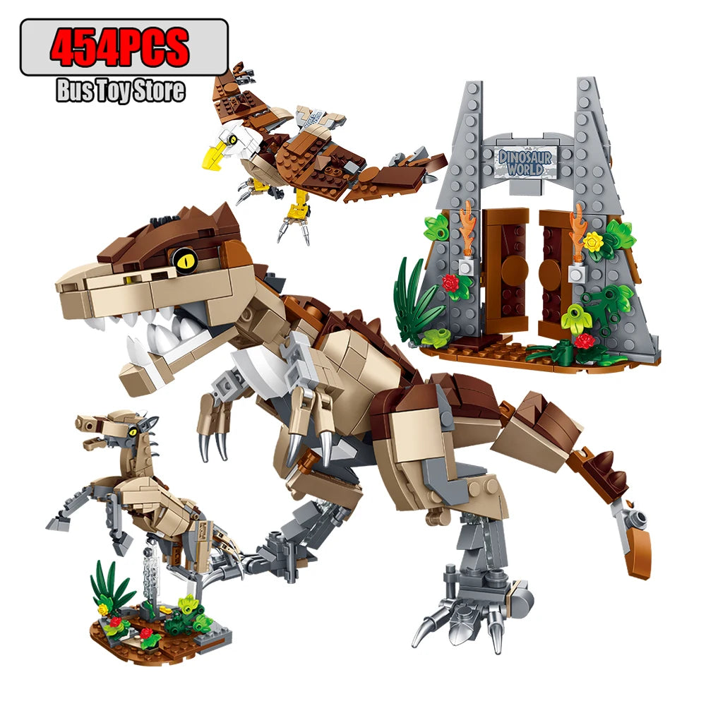 939pcs T-Rex Dinosaur Building Blocks Sets Craft Toys Triceratops Tyrannosaurus Rex Dinosaur Toys for Kids Boys Christmas Gifts