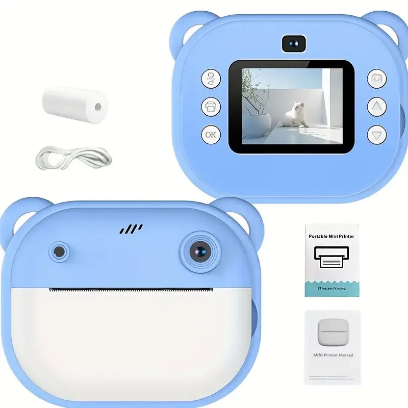 Instant Print Camera 1080P HD, Multi-Function Digital Video Camcorder with Multiple Shooting Modes, MP3 Player Support