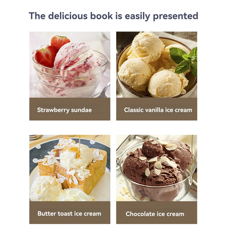 A52Q-Mini Electric Ice Cream Machine Ice Cream Maker Fruit Yogurt Machine Home Smoothie Machine