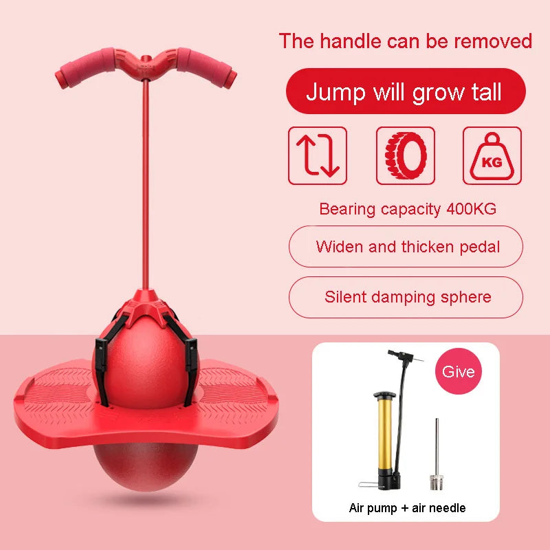 Outdoor Toys Bouncing Ball With Handle Pump Balance Platform Bouncy Jump Pogo Ball For Kids Playground Sports Competition Toy