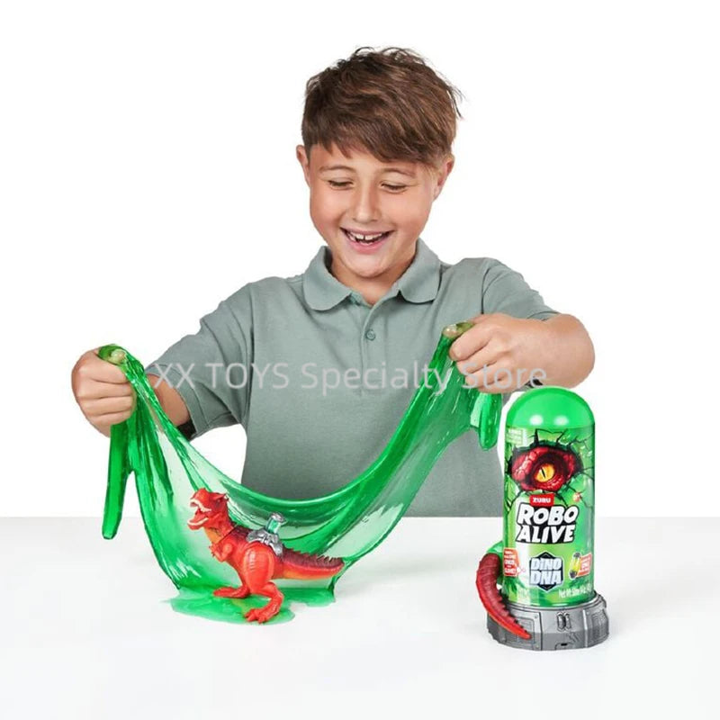 ZURU Robo Alive Dino DNA Series Dinosaur Playset Tyrannosaurus Rex Ceratopsian Velociraptor Boys Treasure Hunt Surprise Toys