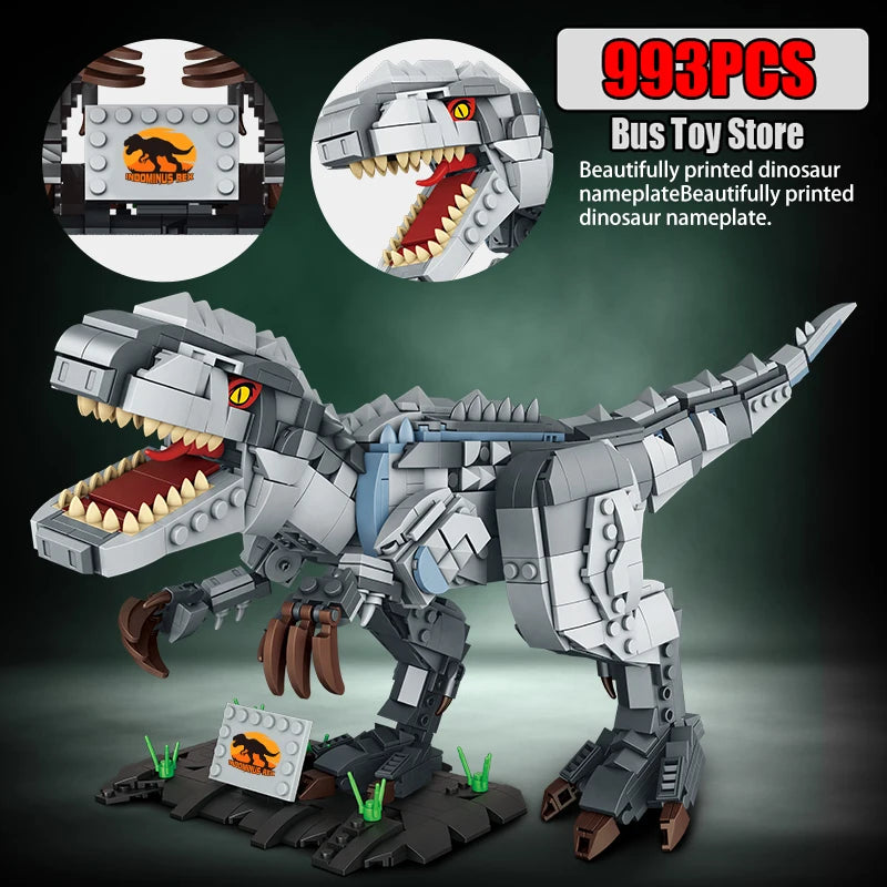 939pcs T-Rex Dinosaur Building Blocks Sets Craft Toys Triceratops Tyrannosaurus Rex Dinosaur Toys for Kids Boys Christmas Gifts