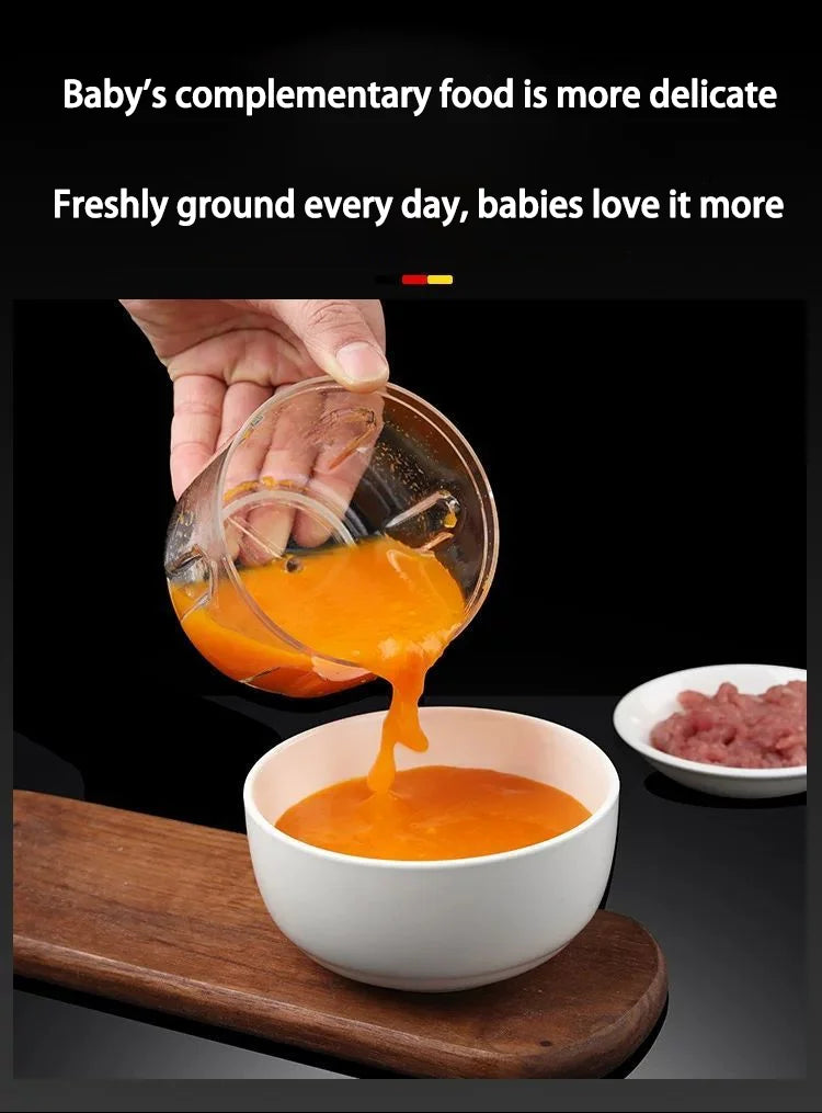 Baby food processor, garlic puree machine, USB charging electric garlic grinder, mini garlic puree machine, household use