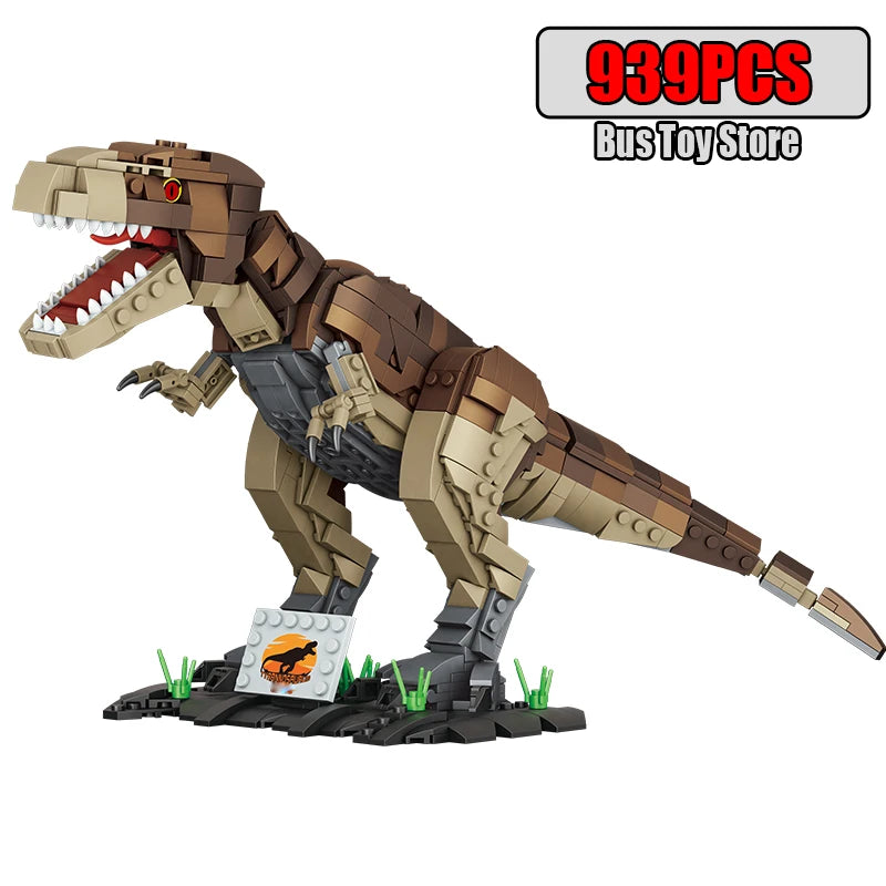 939pcs T-Rex Dinosaur Building Blocks Sets Craft Toys Triceratops Tyrannosaurus Rex Dinosaur Toys for Kids Boys Christmas Gifts