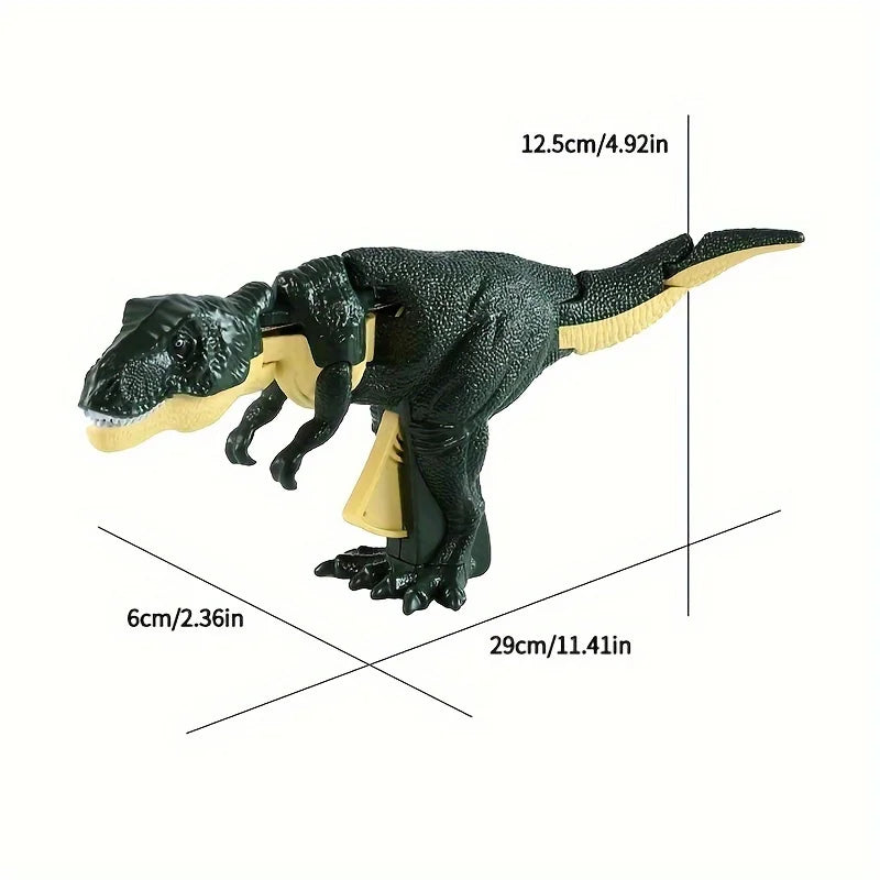 Interactive Tyrannosaurus Rex Dinosaur Toy – Press-Activated Head Swing & Bite Action, Realistic Roar Dino for Kids