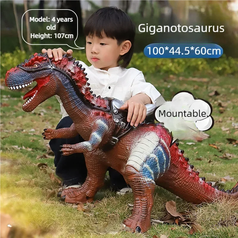 Super Jurass T-Rex Large Dinosaur Model Toys Big Mount Brachiosaurus Park 100cm Soft Puppets Dinosaur Worlds Toy for Kids Boys