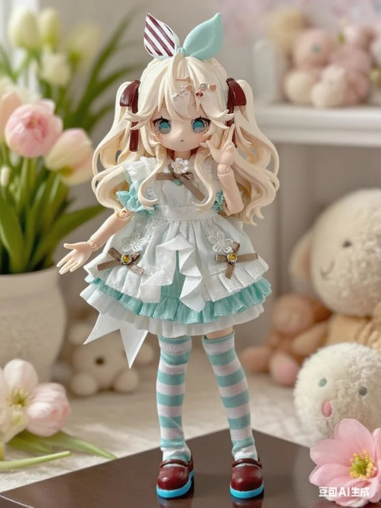 1/8 Mjd Blind Box Onemore Movable Eight-Point Doll Toy Dessert Party Figurine Desktop Ornament Exquisite Collectible Gift